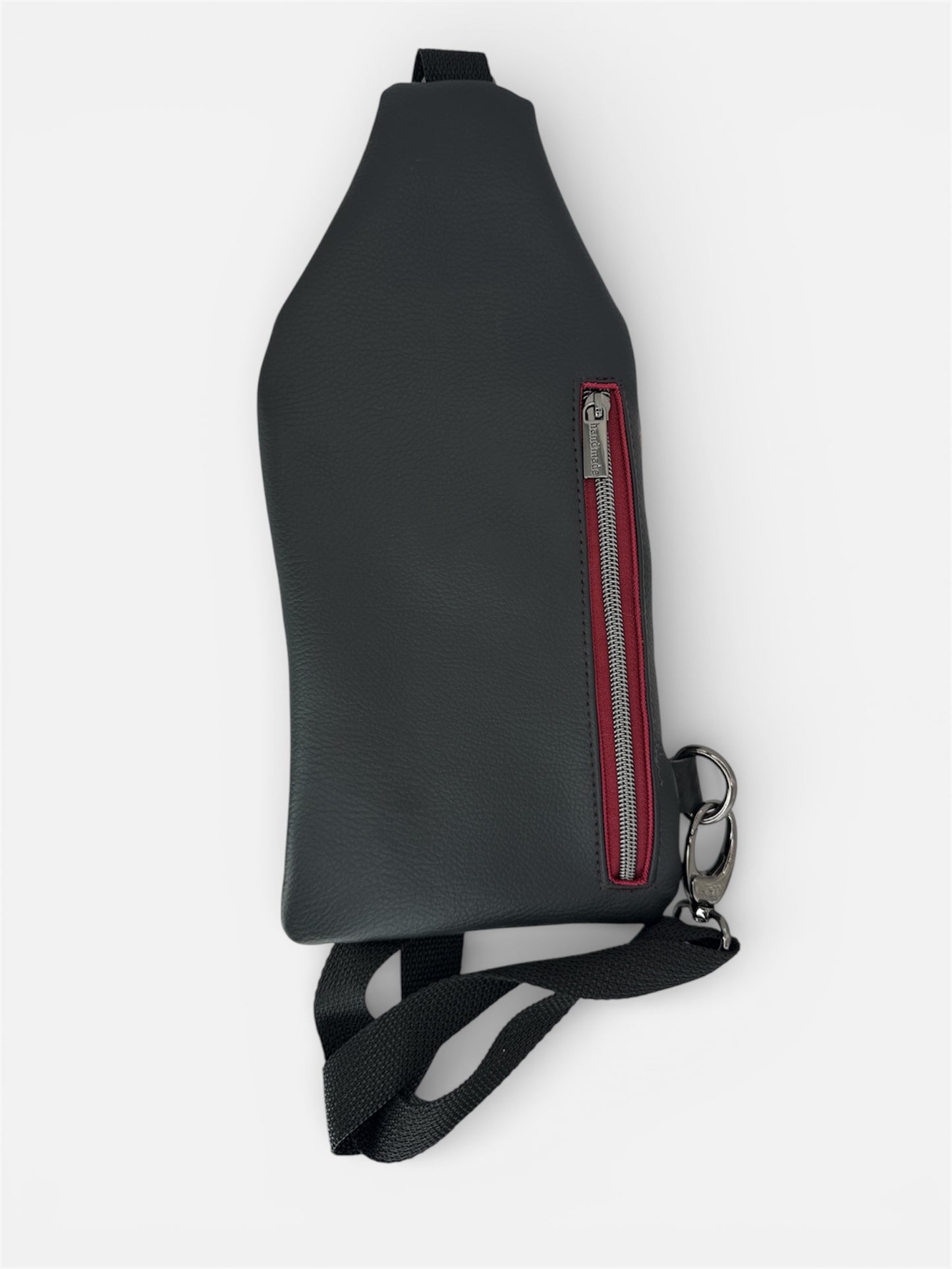 Floral/black prairie, leather traveler sling