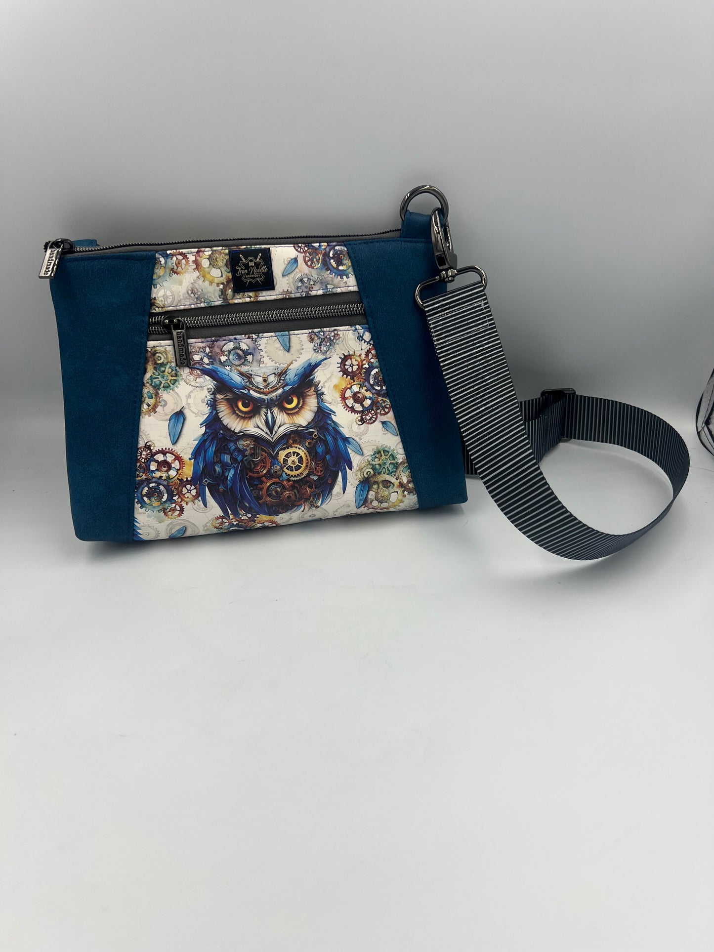 Steampunk owl crossbody