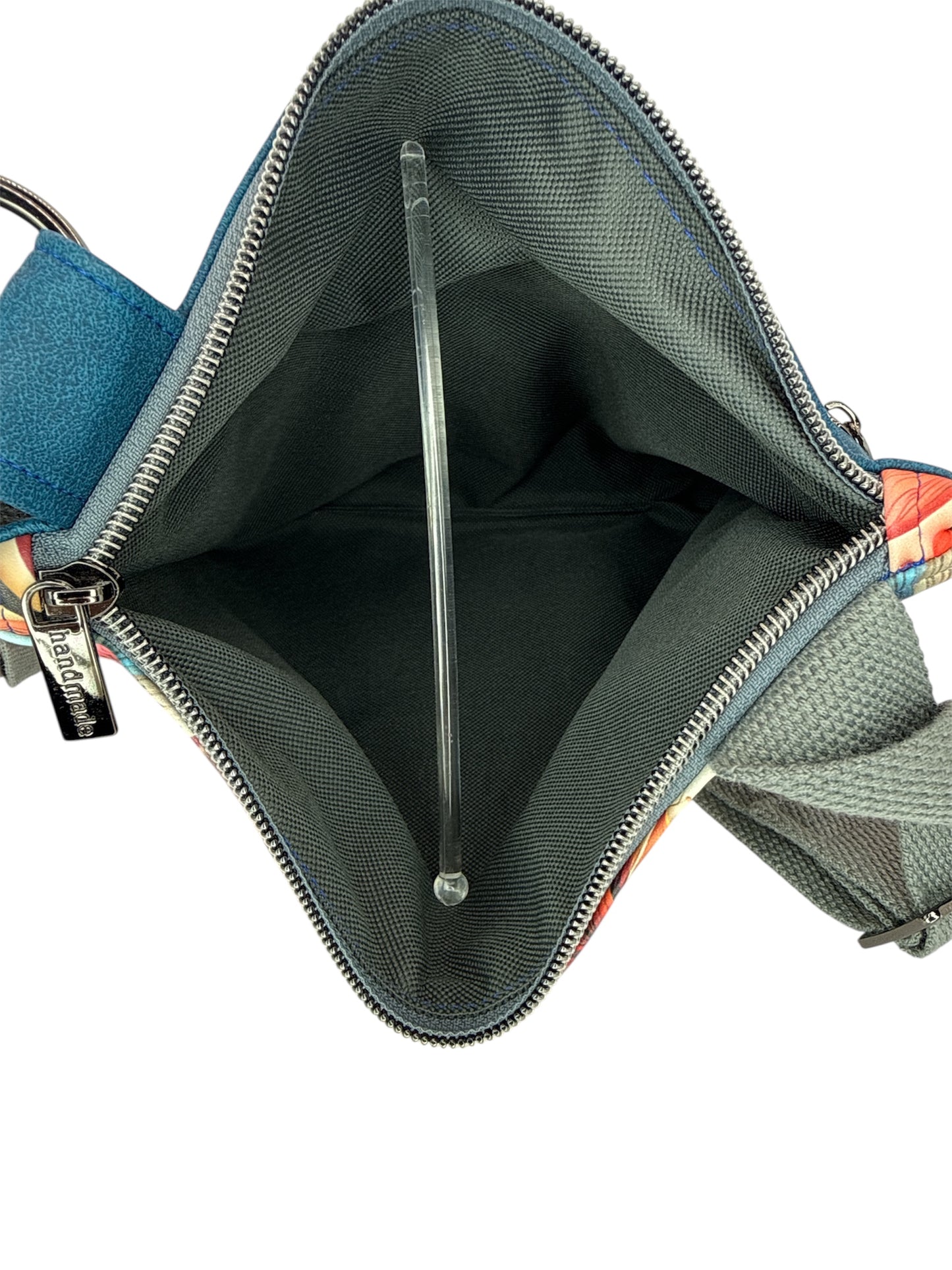 3D floral/mora crossbody