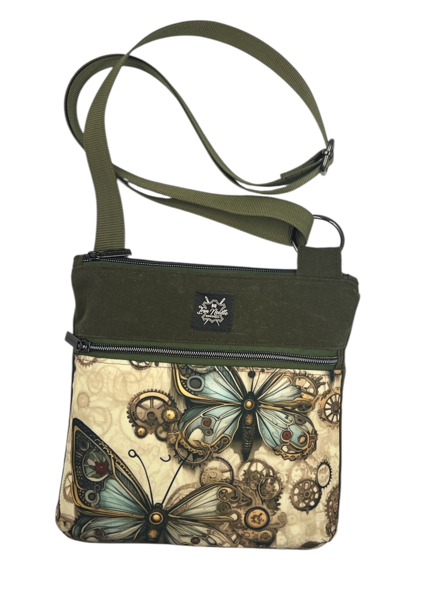 Steampunk butterfly crossbody