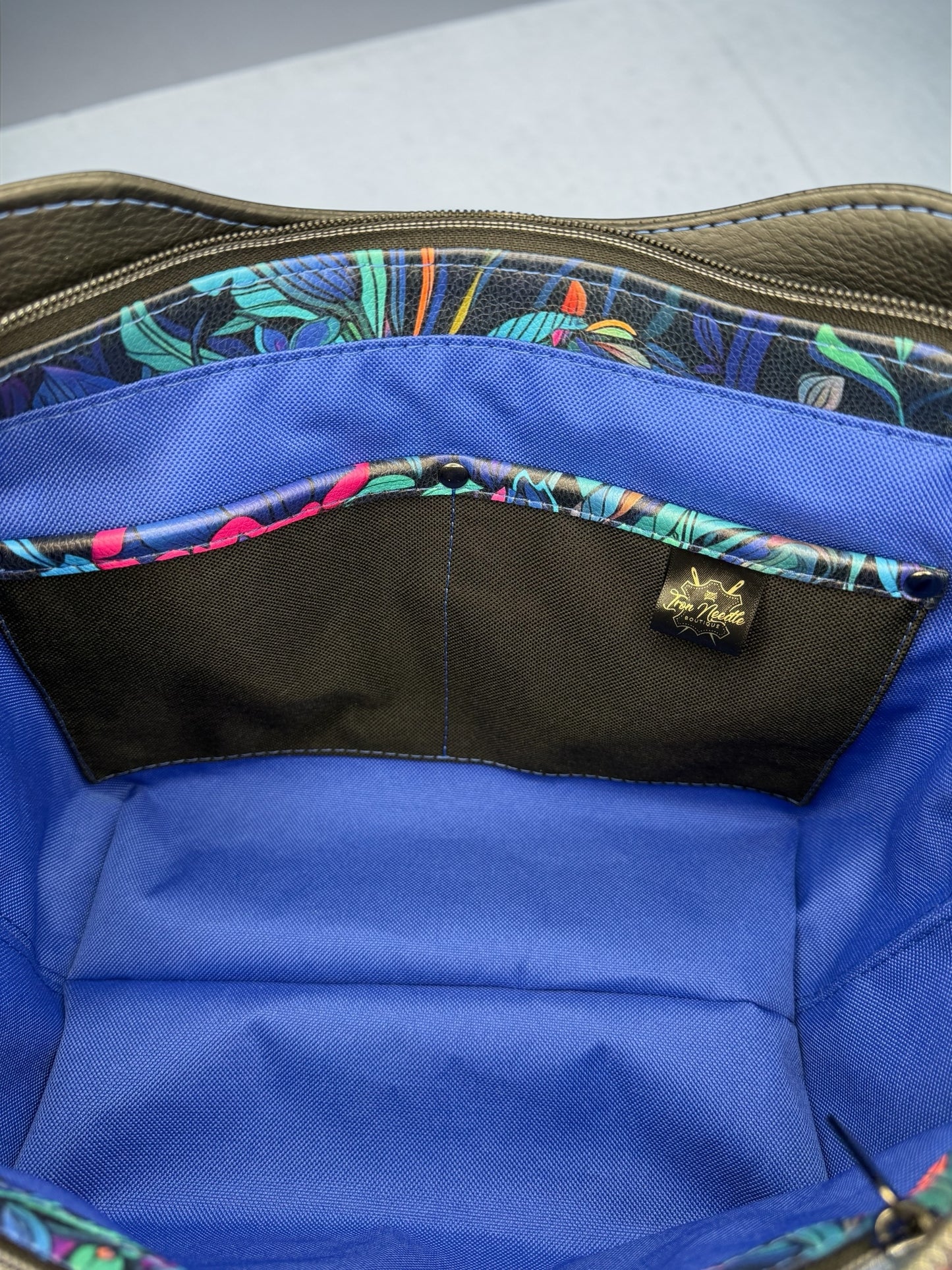 Black/black lit floral hiraeth