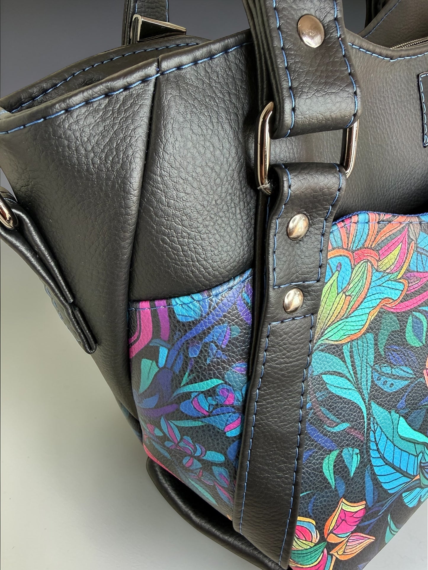 Black/black lit floral hiraeth