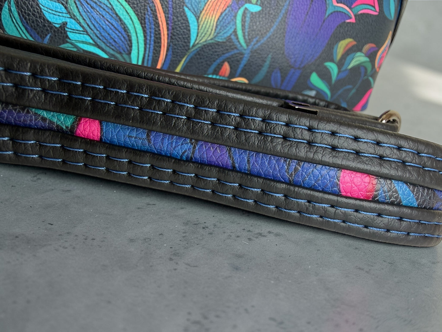 Black/black lit floral hiraeth