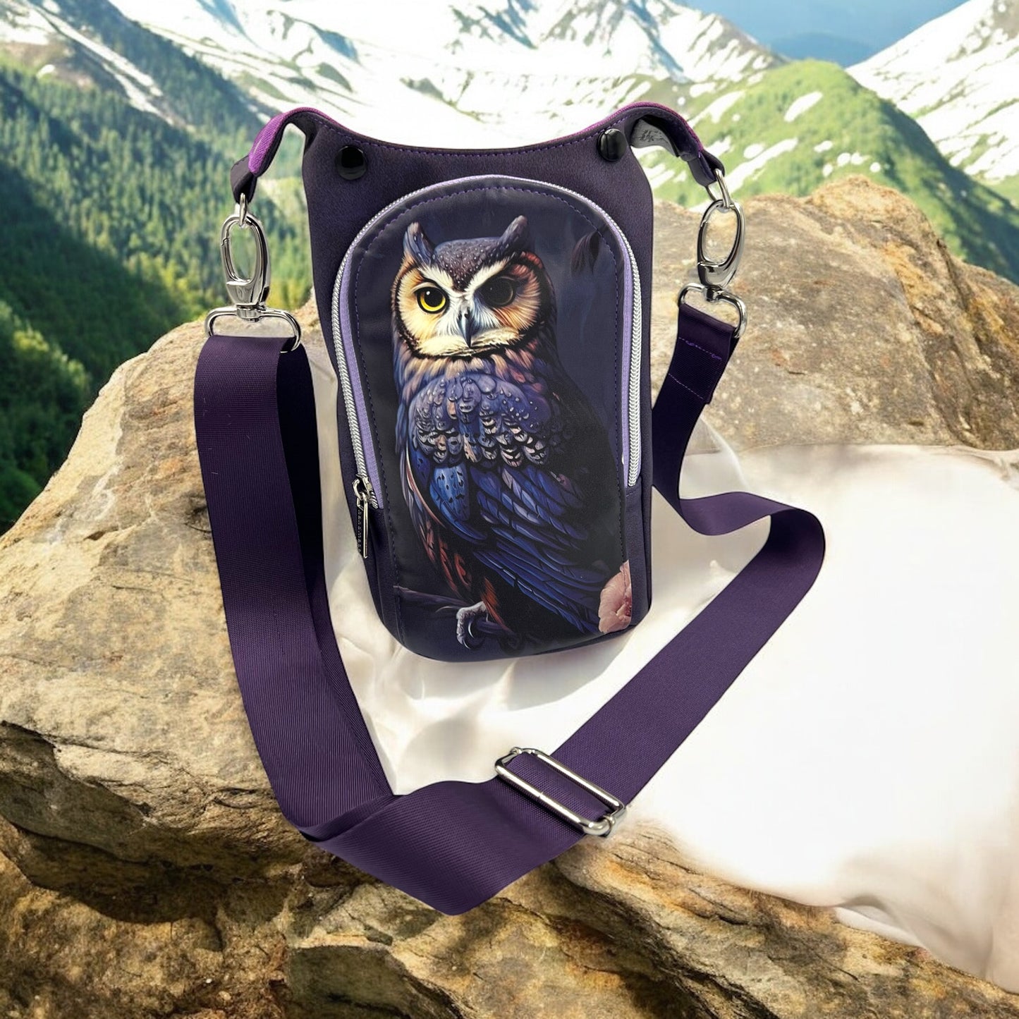 Owl water bottle bag