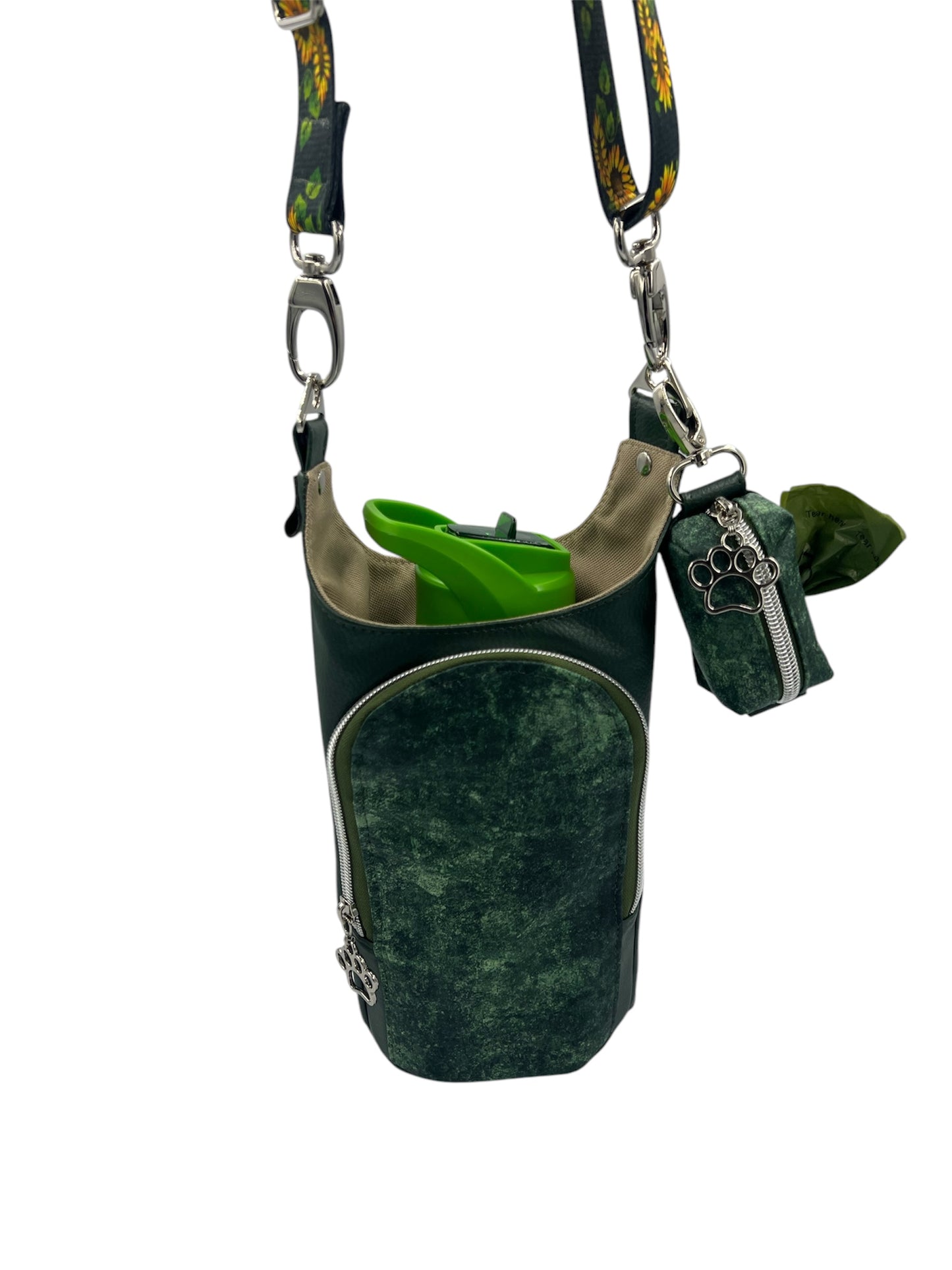 Custom water bottle sling/dog bag