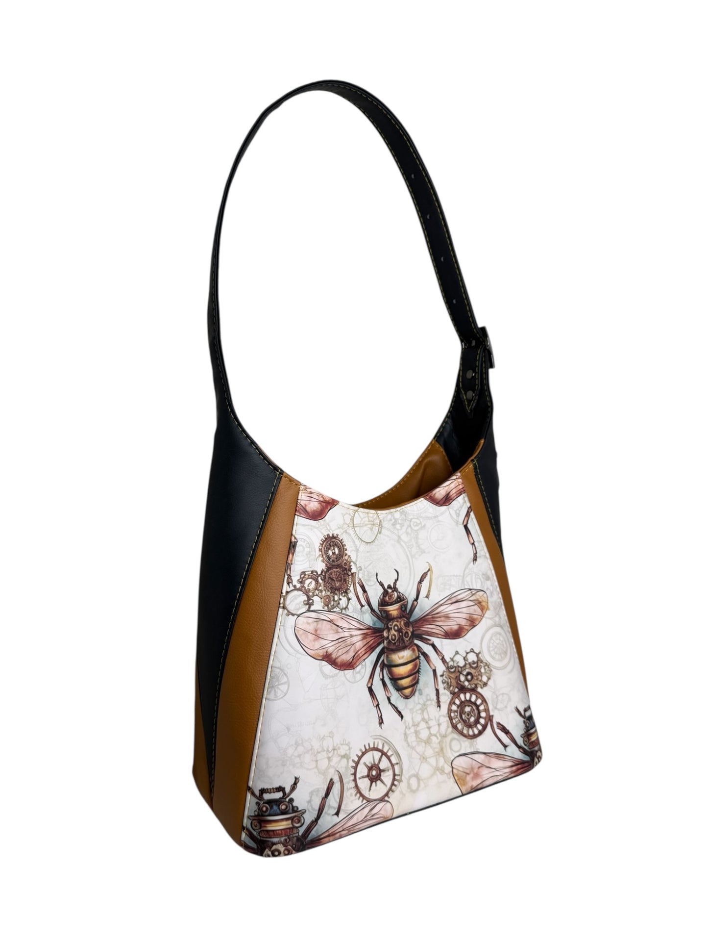 Steampunk bee Adena shoulder bag