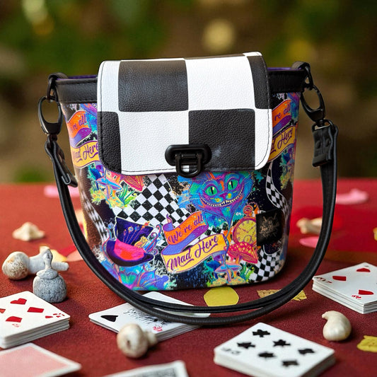 Checkered Alice bucket bag