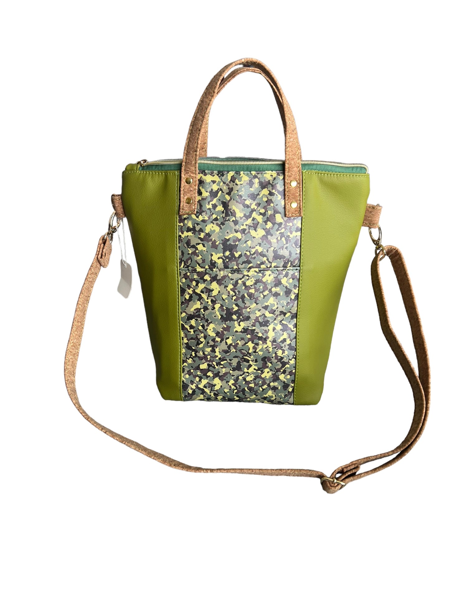 Green camo redwood tote