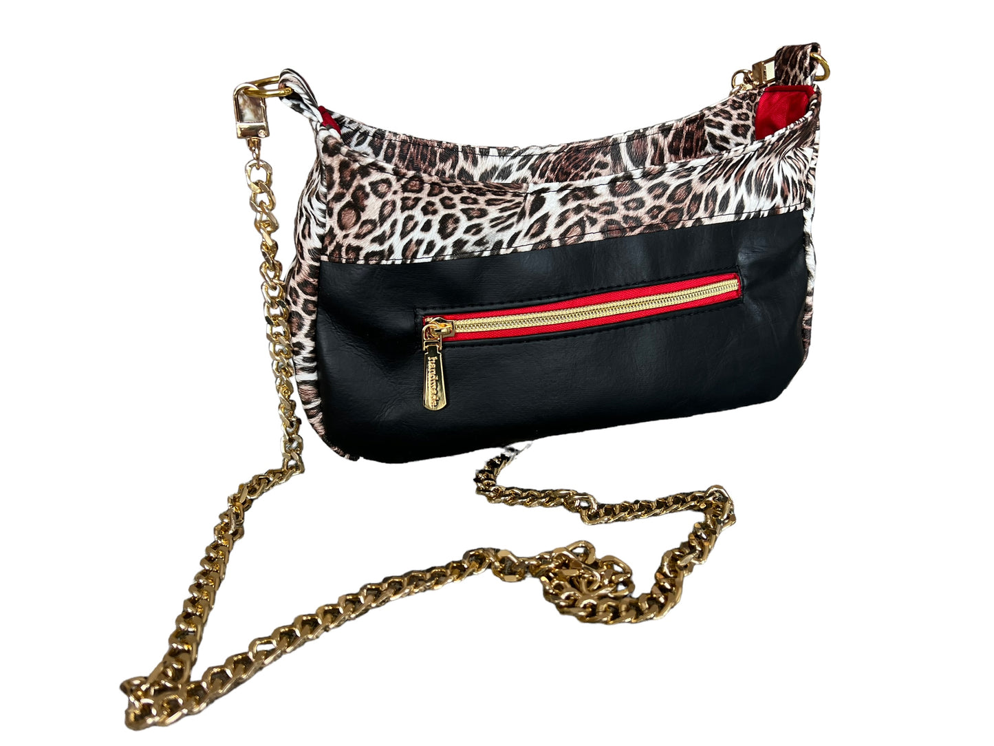 Leopard and Gold Raelyn Bag