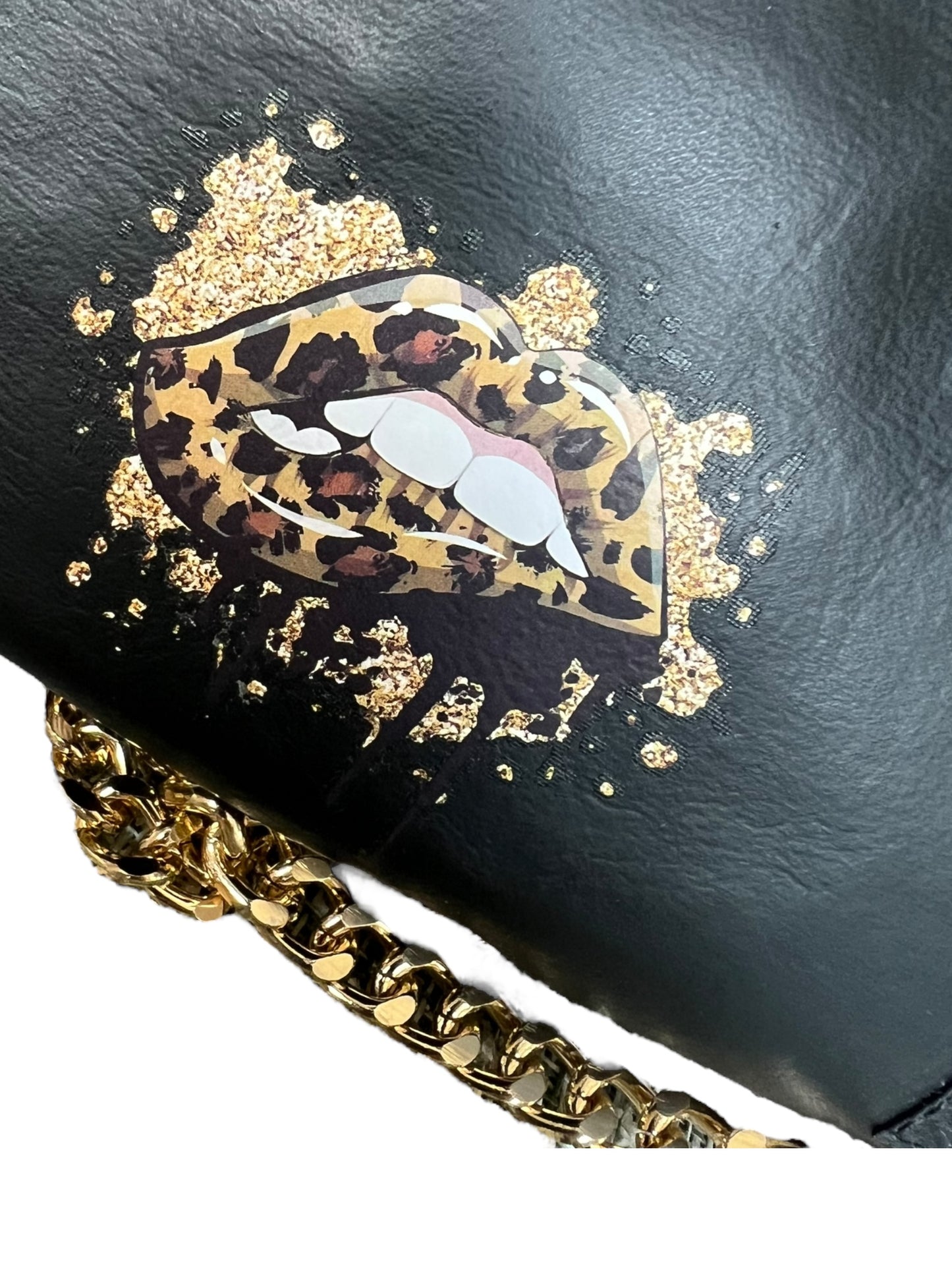 Leopard and Gold Raelyn Bag
