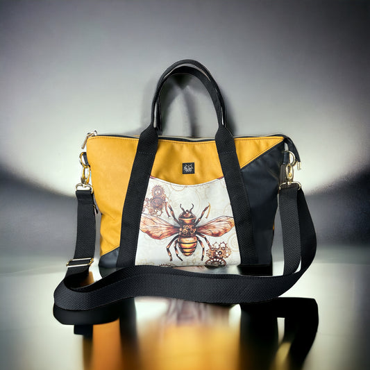 Steampunk Bee Oxbow Tote
