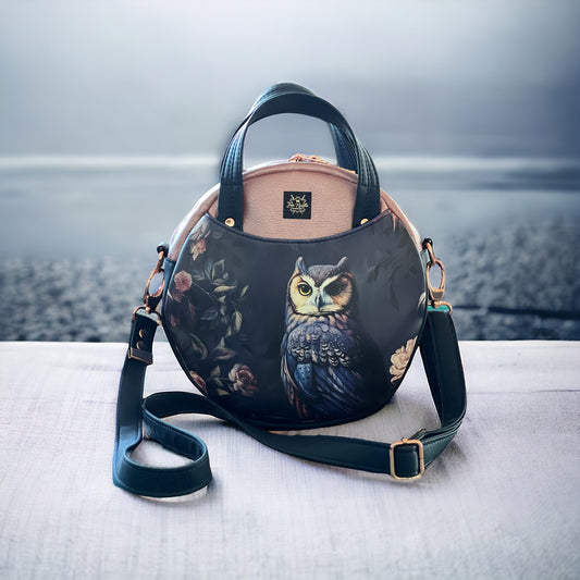 Rose Gold and Owl Magdalena Bag