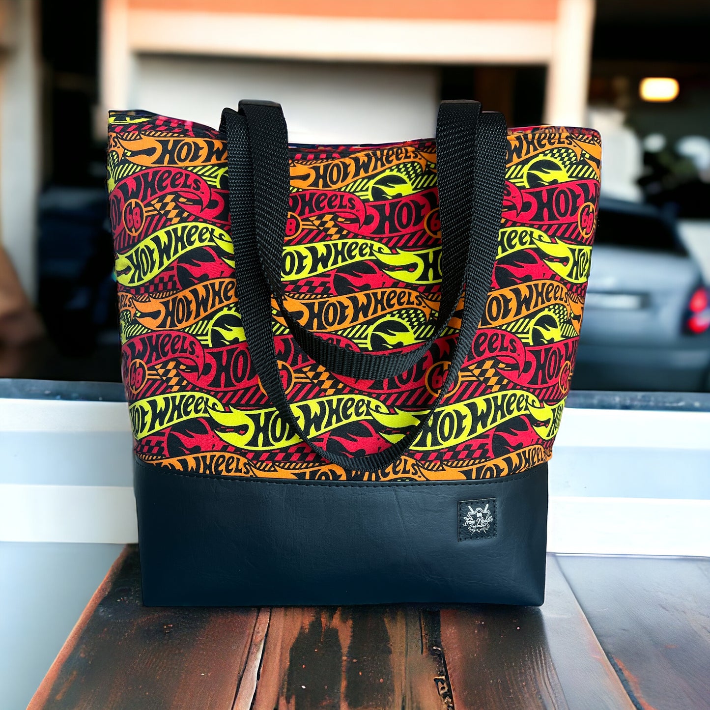 Wheels are hot tote