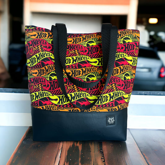 Wheels are hot tote