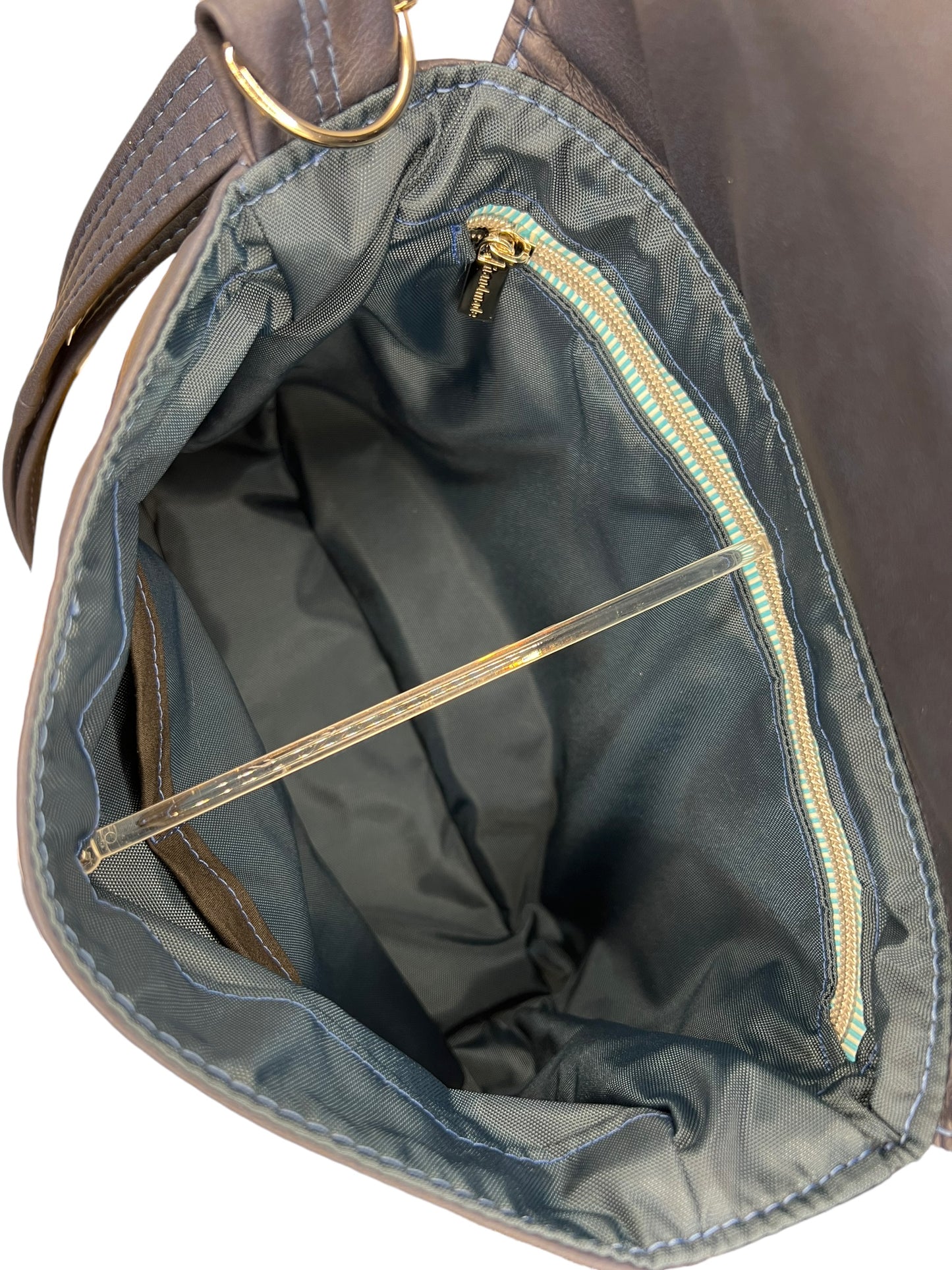 Blue floral primula satchel