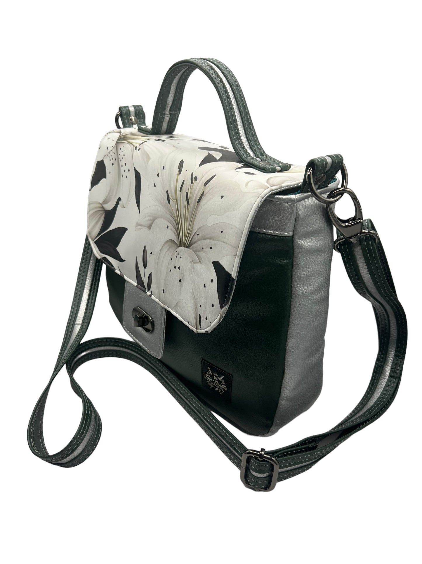 Green/Silver Primula Satchel