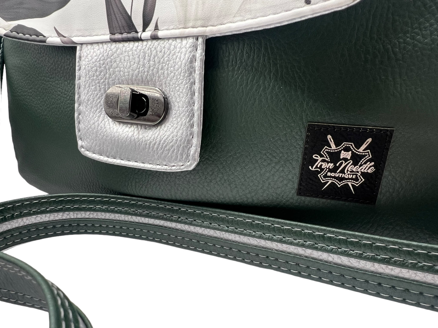 Green/Silver Primula Satchel
