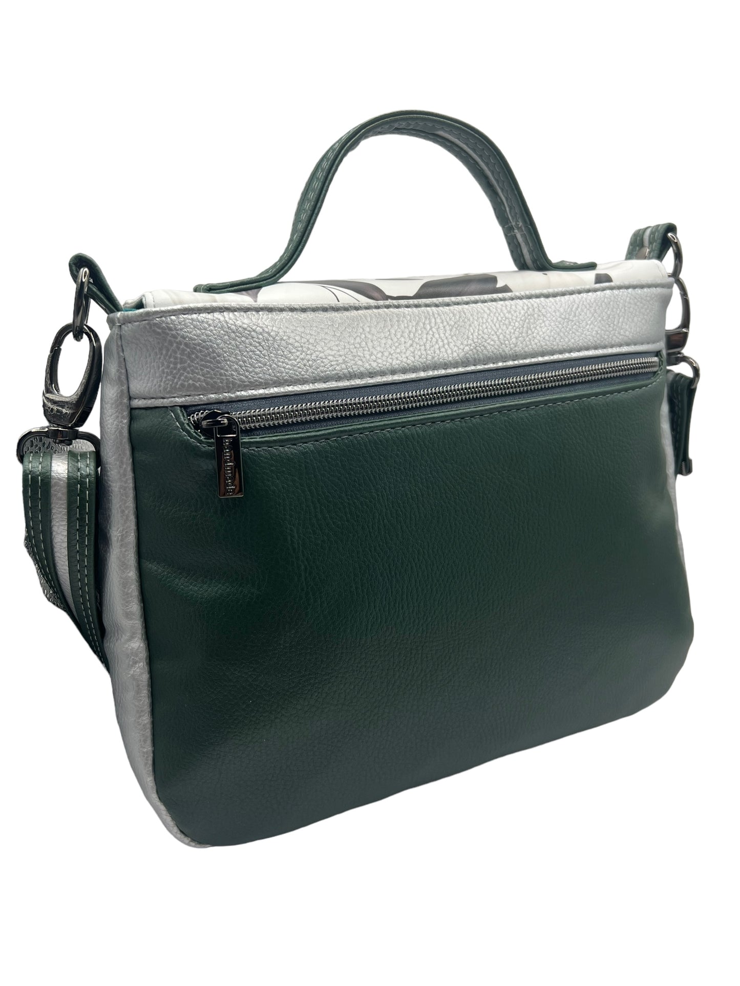 Green/Silver Primula Satchel