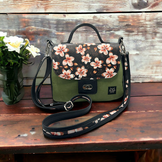 Black/sage Primula Satchel