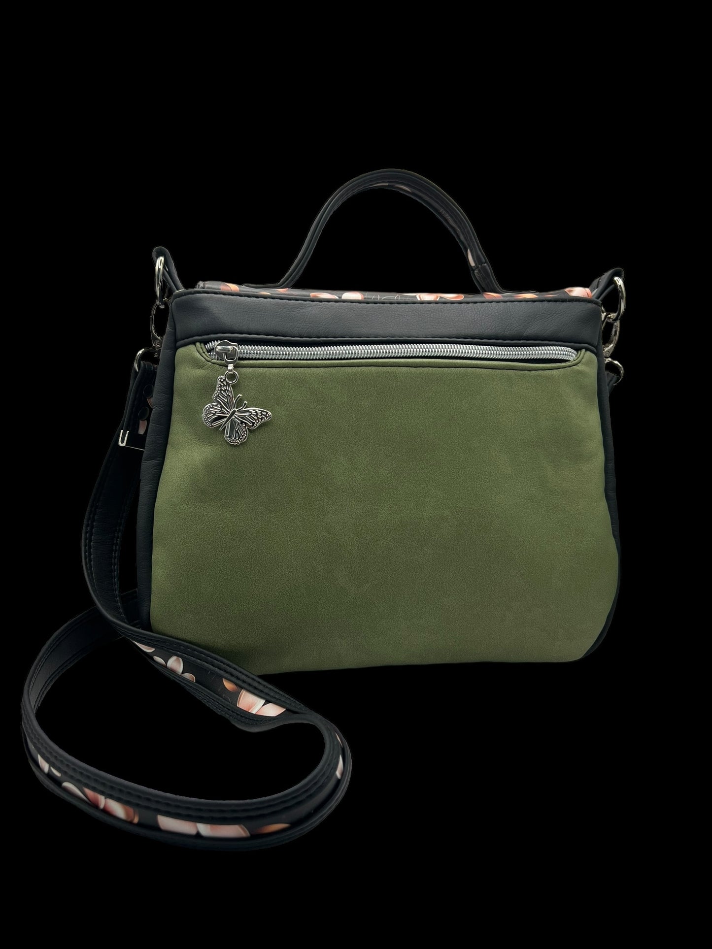 Black/sage Primula Satchel