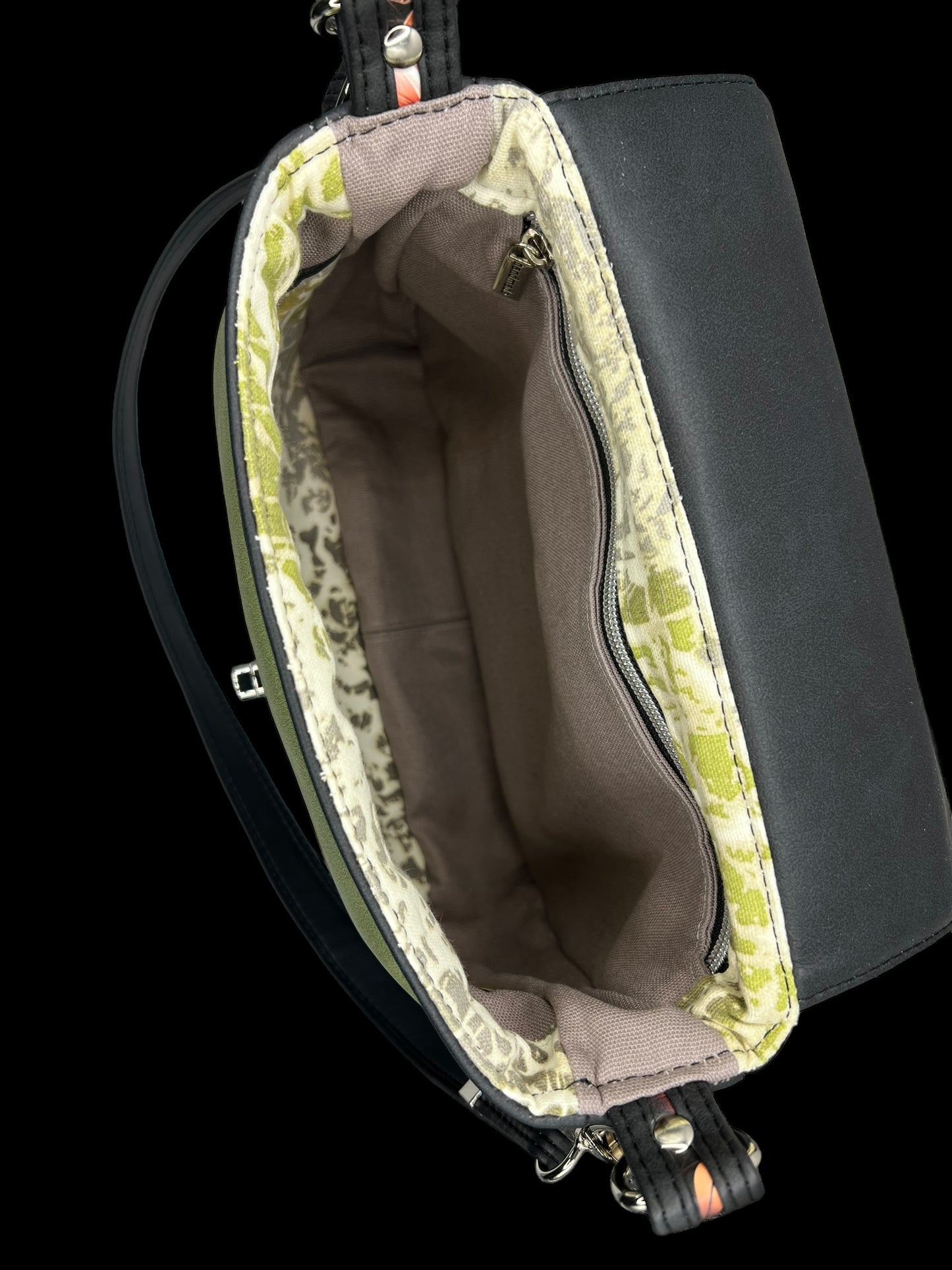 Black/sage Primula Satchel