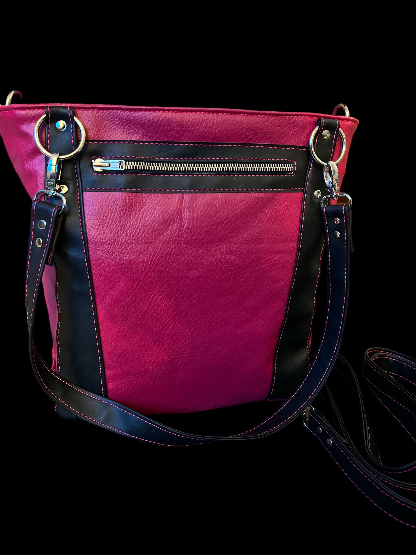 Floral skull convertible backpack