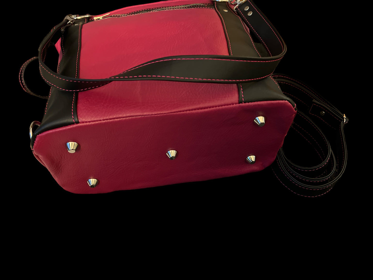 Floral skull convertible backpack