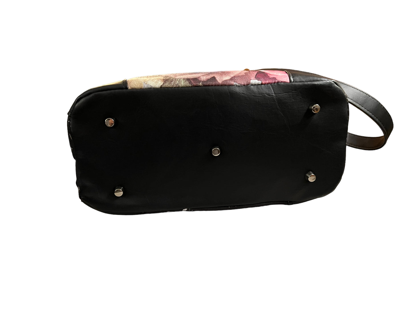 Black cork and floral convertible backpack