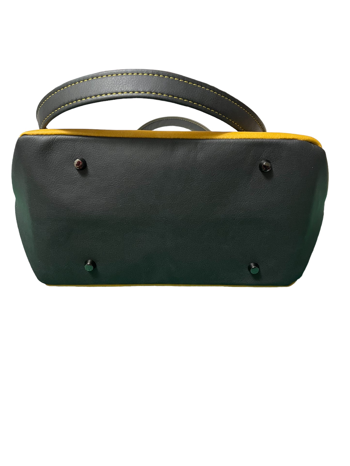 Mustard and charcoal Hiraeth handbag