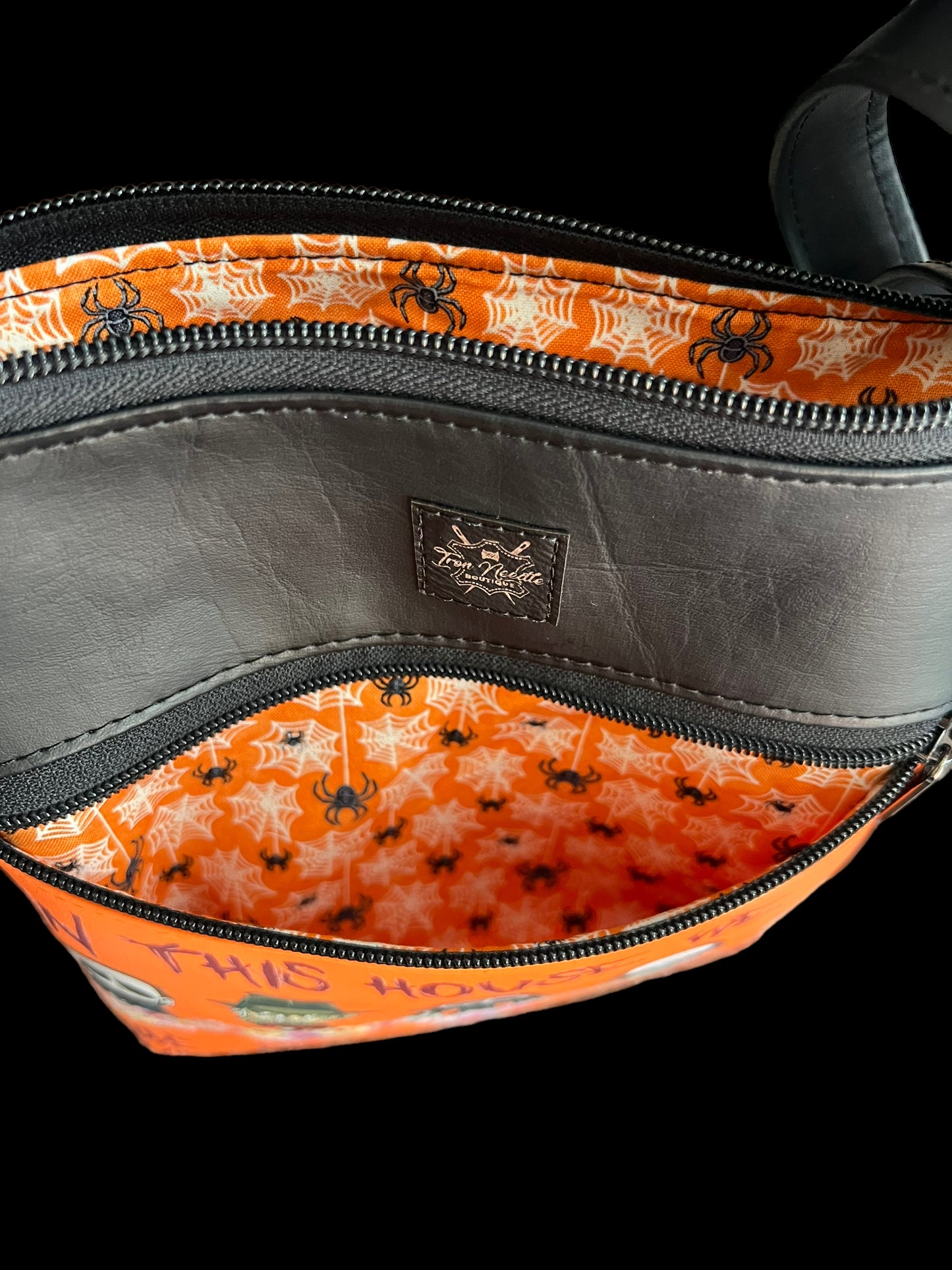 Halloween in this house crossbody