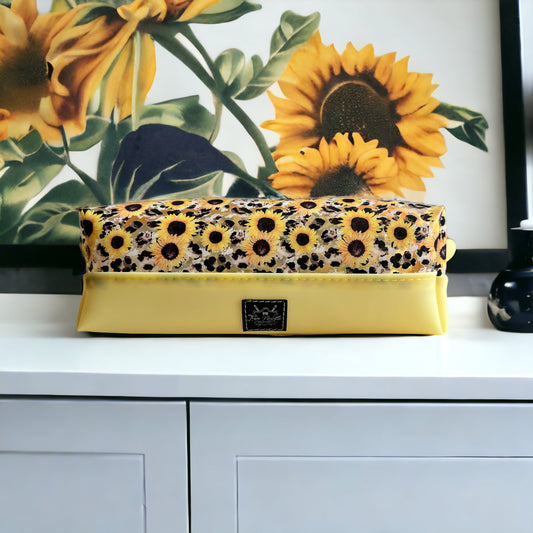 Sunflower jelly toiletry bag