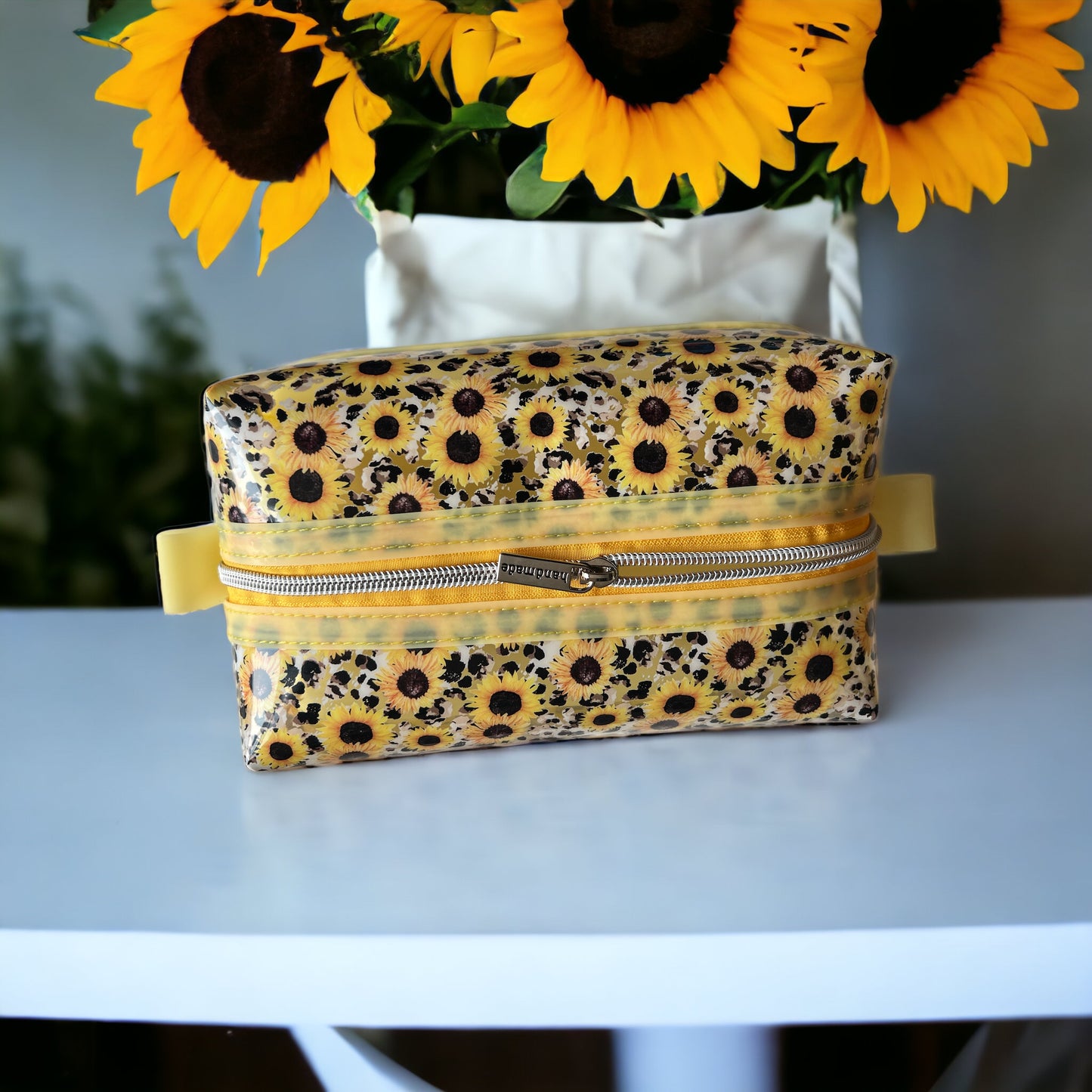 Sunflower jelly toiletry bag