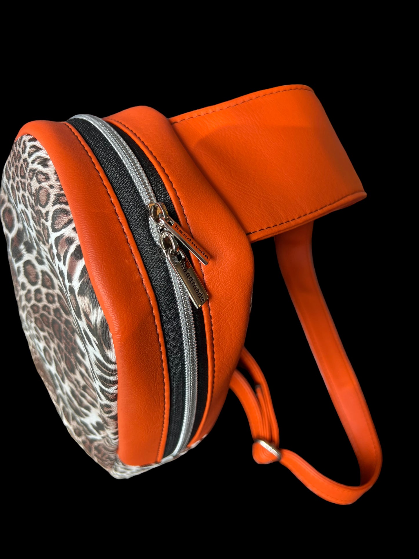 Orange Leopard Sling Bag