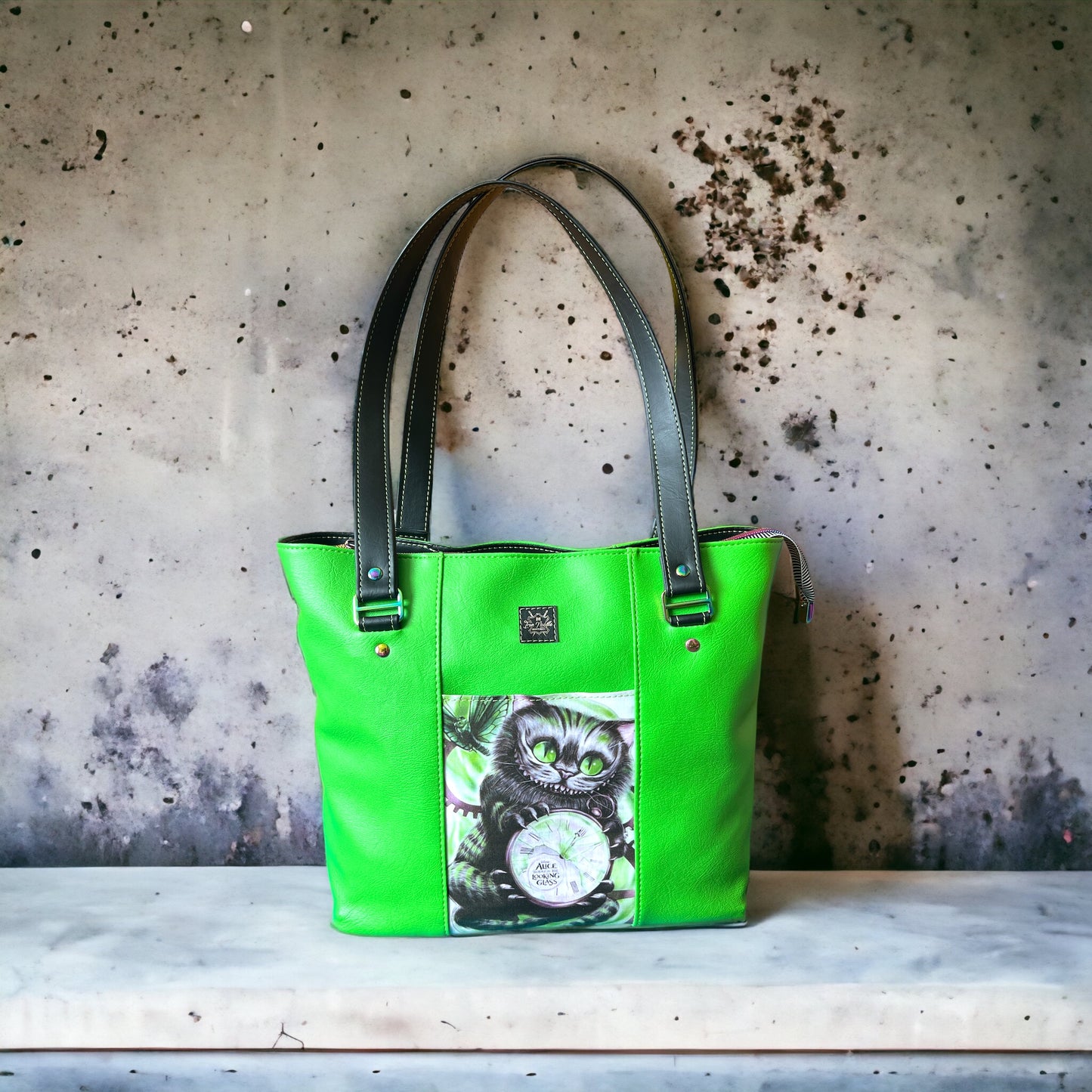 Cheshire in Wonderland Cat Tote Bag