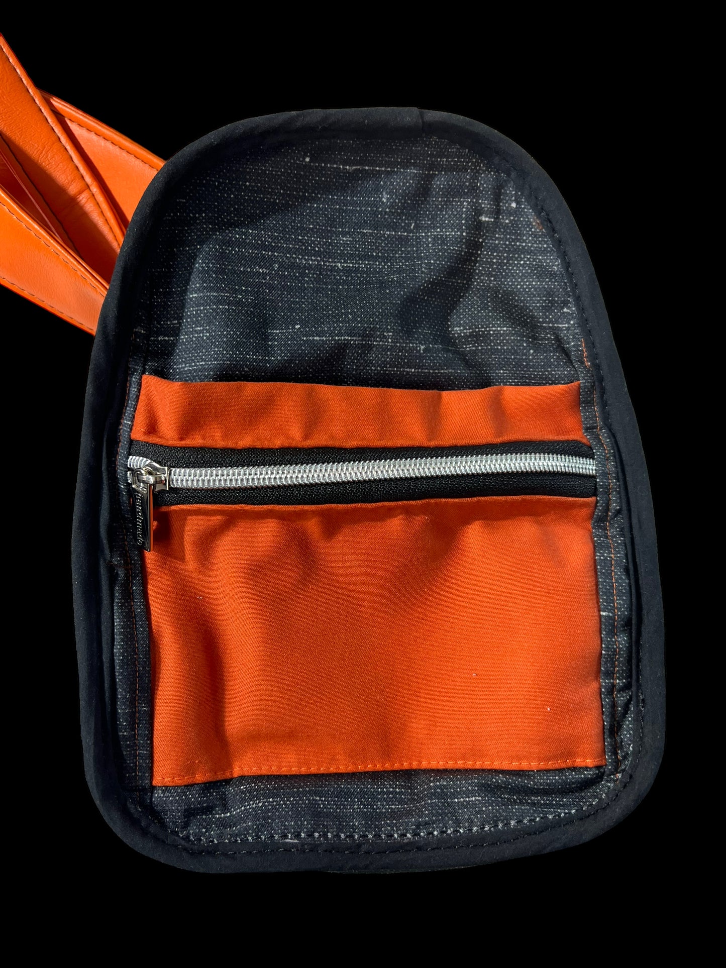 Orange Leopard Sling Bag