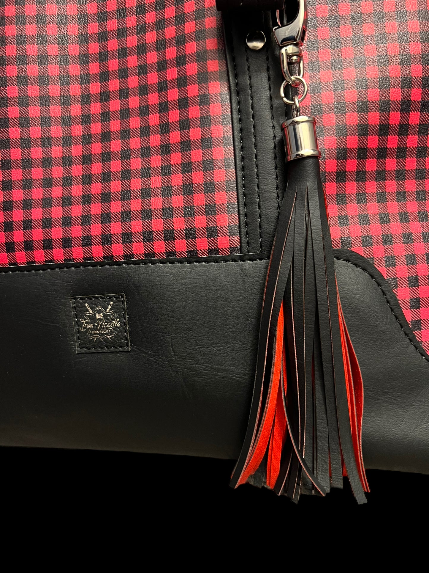 Buffalo Check Bowler Bag