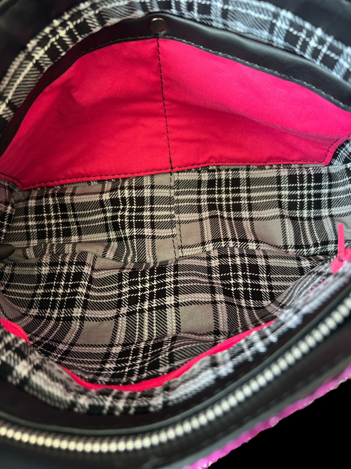 Purple Croc Crossbody Bag