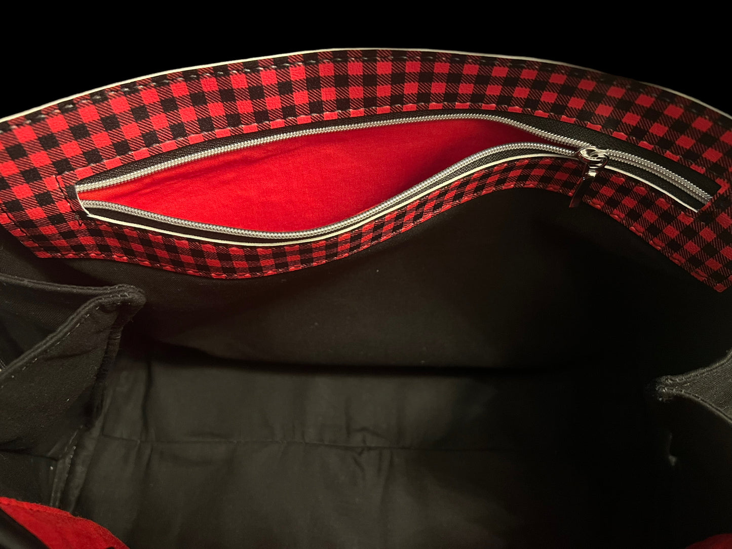 Buffalo Check Bowler Bag